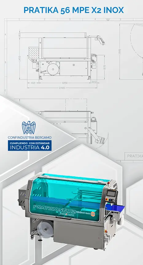 MINIPACK modelo PRATIKA 56 MPE X2 INOX