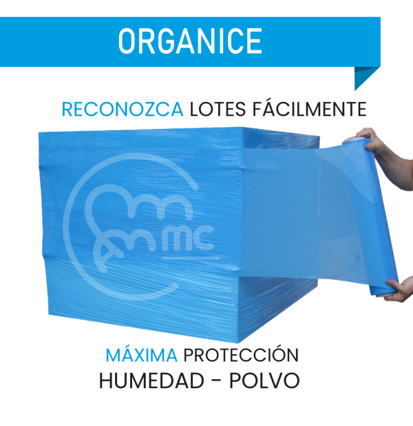 plástico para paletizar azul plástico para paletizar azul