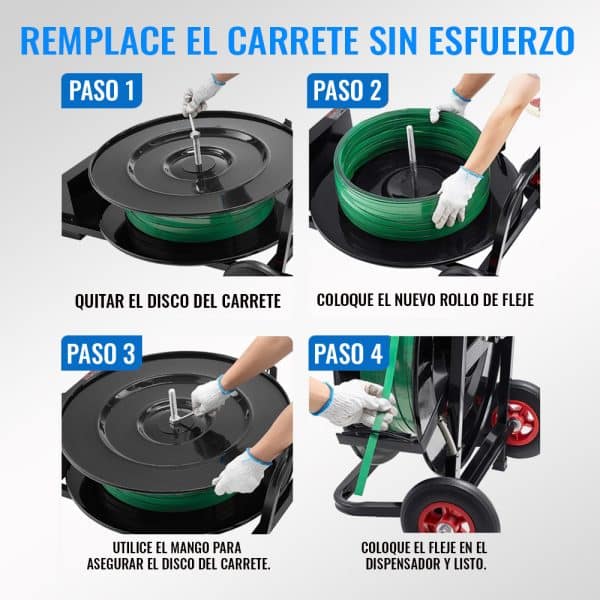 carro porta rollo fleje plÁstico pet carro porta rollo fleje plÁstico pet