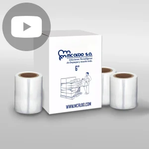 plástico para paletizar manual 6 pulgadas