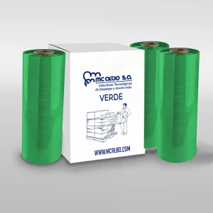 plástico para paletizar verde