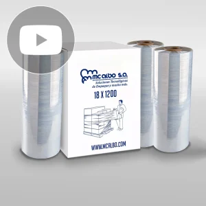 plástico para paletizar manual 18 x 1200 pies