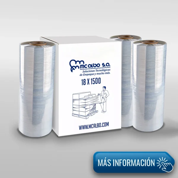 plástico para paletizar manual 18 x 1500 pies