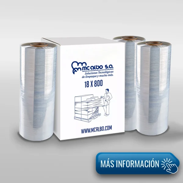 plástico para paletizar manual 18 x 800 pies