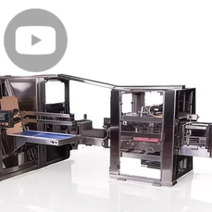 polypack caja y bandeja convertibles con envoltura envolvente + máquina de retractilado